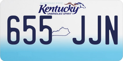 KY license plate 655JJN