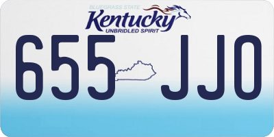 KY license plate 655JJO