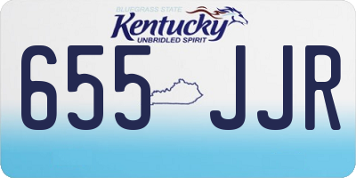 KY license plate 655JJR