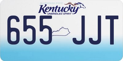 KY license plate 655JJT