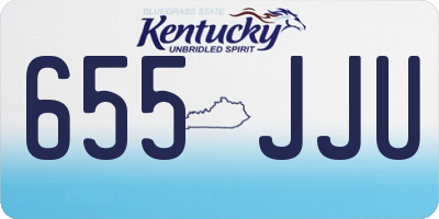 KY license plate 655JJU