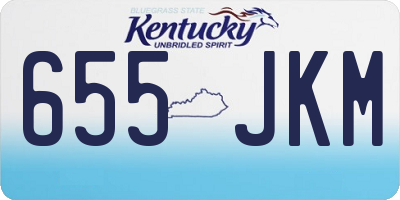 KY license plate 655JKM