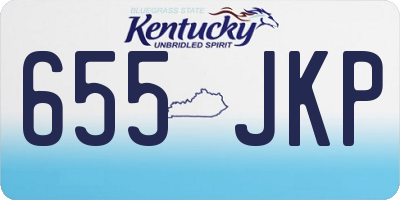 KY license plate 655JKP