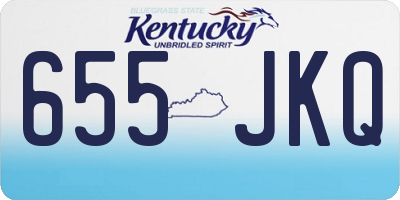 KY license plate 655JKQ