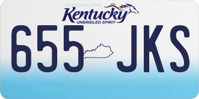 KY license plate 655JKS