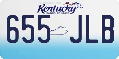 KY license plate 655JLB