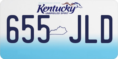 KY license plate 655JLD