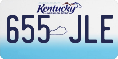 KY license plate 655JLE