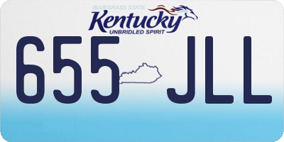 KY license plate 655JLL
