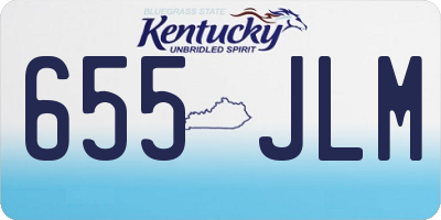 KY license plate 655JLM