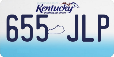 KY license plate 655JLP