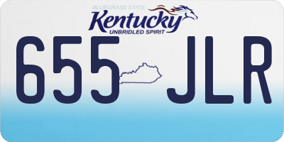 KY license plate 655JLR