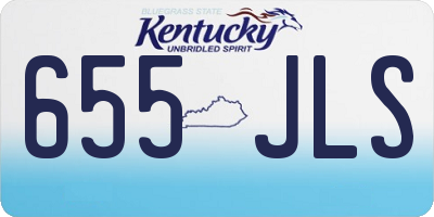 KY license plate 655JLS