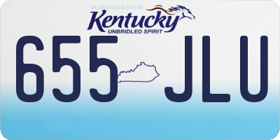 KY license plate 655JLU