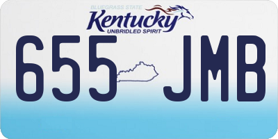 KY license plate 655JMB