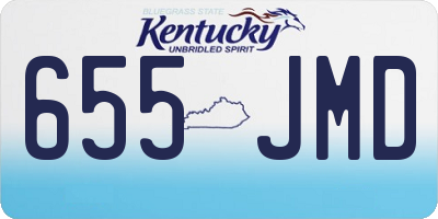 KY license plate 655JMD