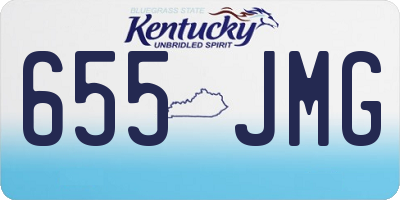 KY license plate 655JMG