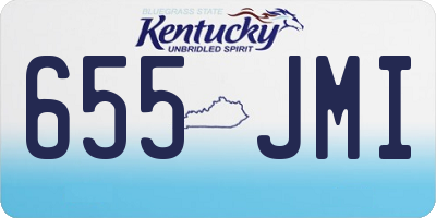 KY license plate 655JMI