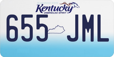 KY license plate 655JML