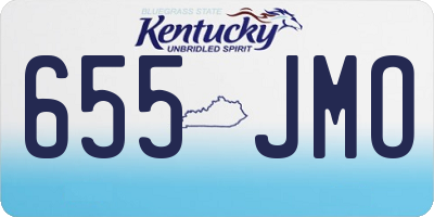 KY license plate 655JMO
