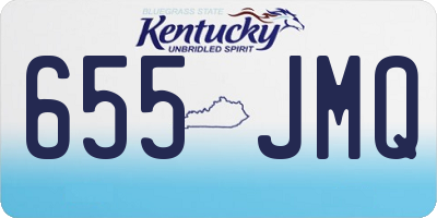 KY license plate 655JMQ