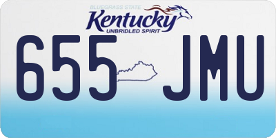 KY license plate 655JMU