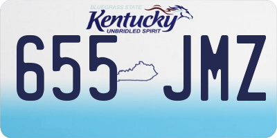 KY license plate 655JMZ