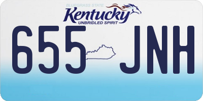 KY license plate 655JNH
