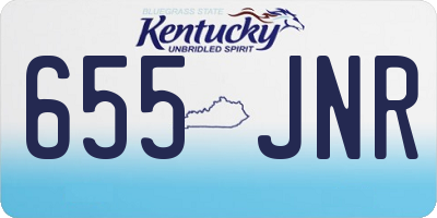 KY license plate 655JNR