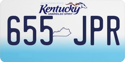 KY license plate 655JPR