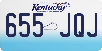 KY license plate 655JQJ