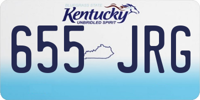 KY license plate 655JRG