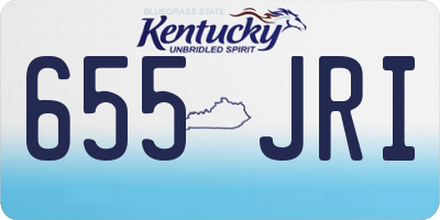 KY license plate 655JRI