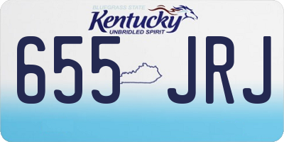 KY license plate 655JRJ