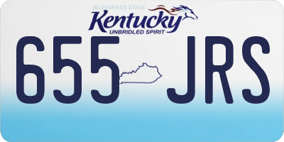 KY license plate 655JRS