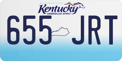 KY license plate 655JRT
