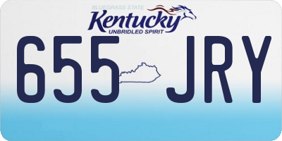 KY license plate 655JRY