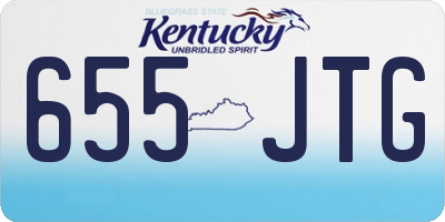KY license plate 655JTG