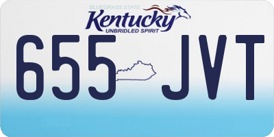 KY license plate 655JVT