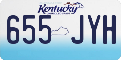 KY license plate 655JYH