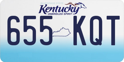 KY license plate 655KQT