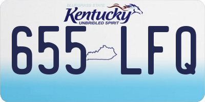 KY license plate 655LFQ
