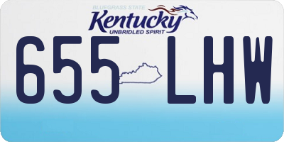 KY license plate 655LHW