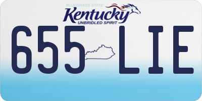 KY license plate 655LIE