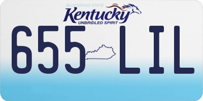 KY license plate 655LIL