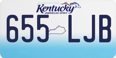 KY license plate 655LJB