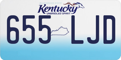 KY license plate 655LJD