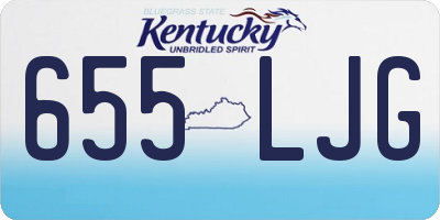 KY license plate 655LJG