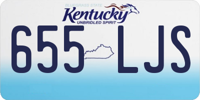 KY license plate 655LJS