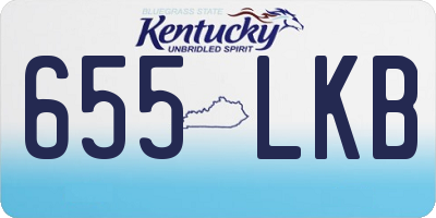 KY license plate 655LKB